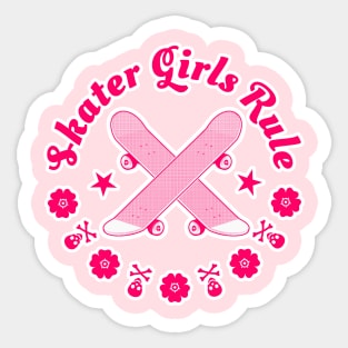 Skater Girls Rule Sticker